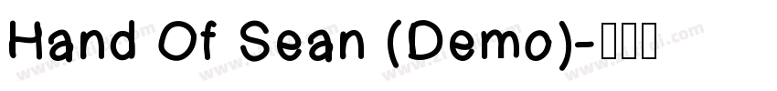Hand Of Sean (Demo)字体转换